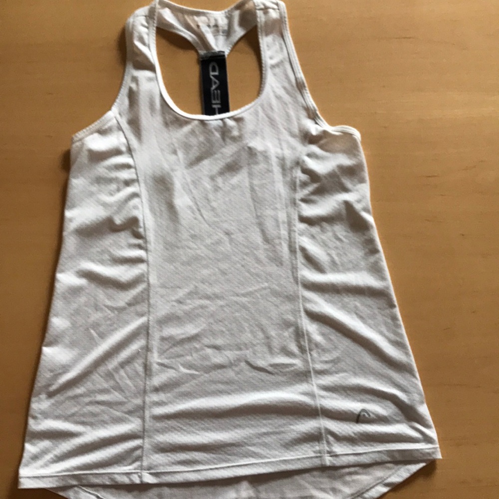 Head workout tank top, white, size small